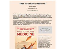 Tablet Screenshot of freetochoosemedicine.com